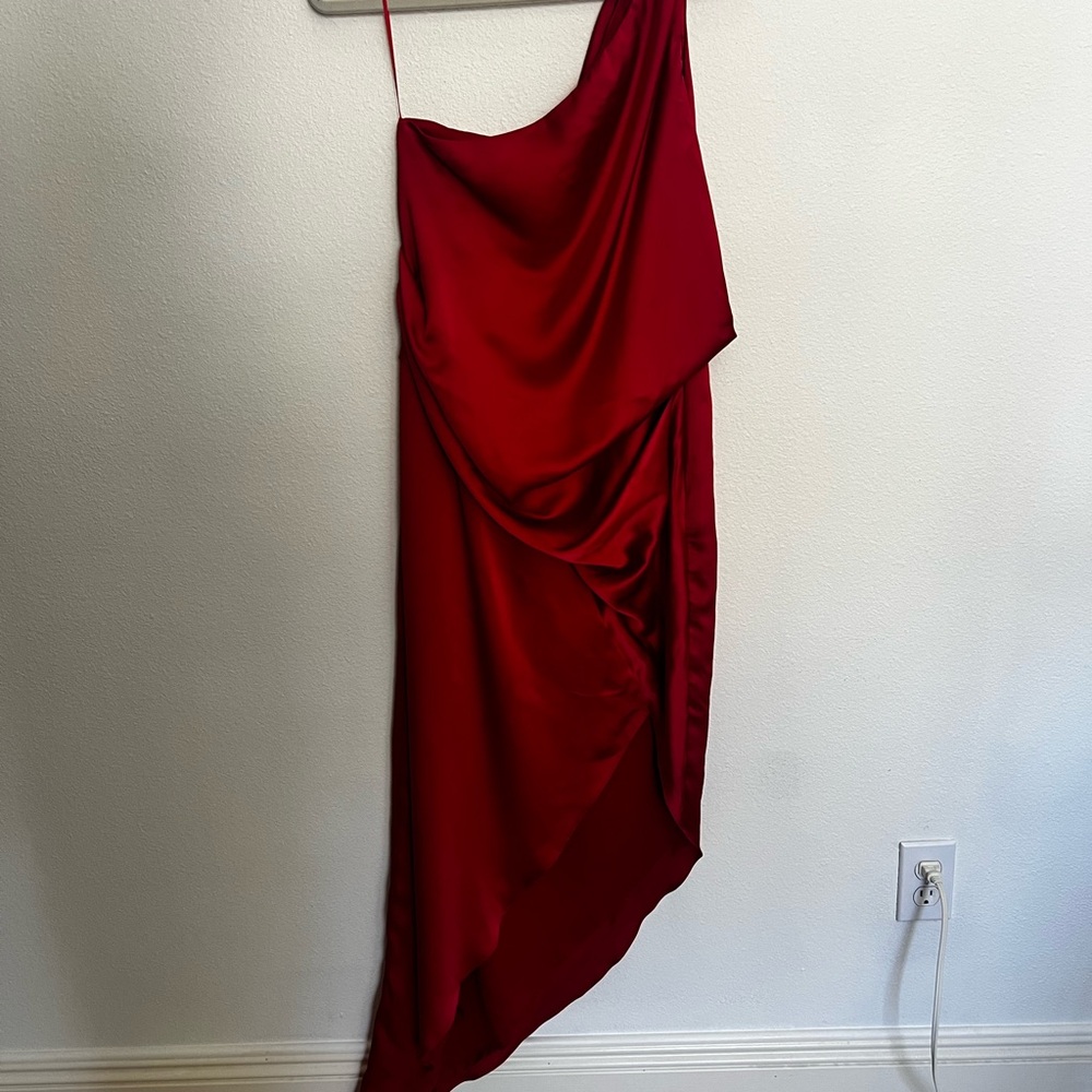 ASOS Asymmetrical Red Women's Dress
